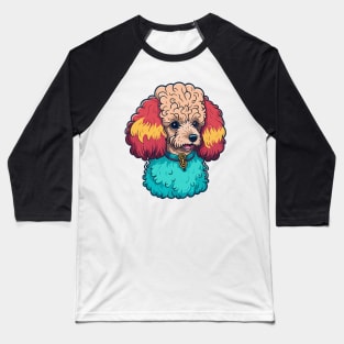 Toy Poodle Portrait Baseball T-Shirt